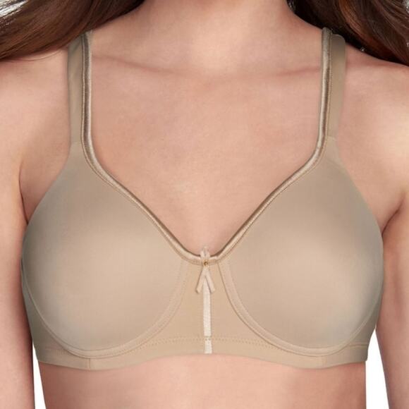 Vanity Fair Caress Wirefree Bra 40C Taupe Full Coverage, Convertible Straps - Picture 1 of 6